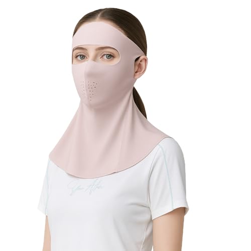 PROUDDEMON UPF 50+ Ice Silk Cooling UV Face Mask Unisex - Breathable Sun Protection Balaclava for Outdoor Sports