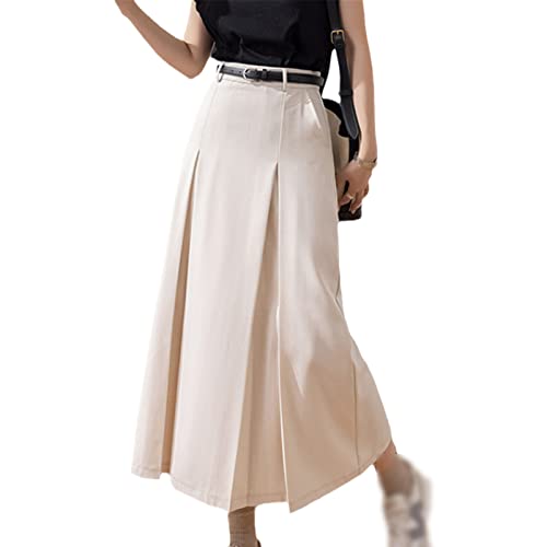 Robe longue taille trapèze tendance abricot pour femme