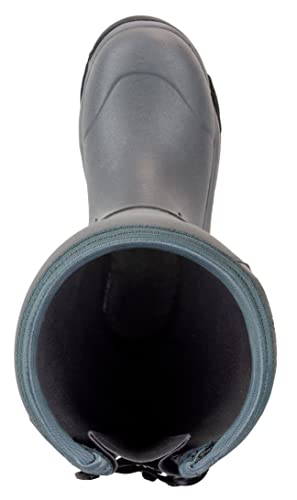 Korkers Women's Neo Arctic Rubber Boots - Inuslated And Waterproof For The Extreme Cold - Includes Interchangeable All Terrain Sole - Size 7/Gray #TOP6