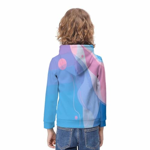 Pull imprimé à capuche pour l'école et le sport sweat coloré garçon fille - 4