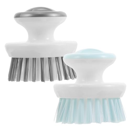 TOPBATHY 2 Piezas Cepillo de Cocina Ergonómico Unidades Plástico para Limpieza de Ollas Sartenes y Fregaderos Accesorio Práctico para Eliminar Grasa y