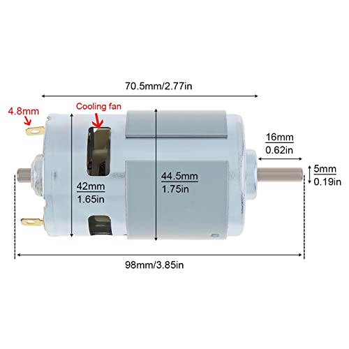 Motor de torsión 12-24V con doble rodamiento de bolas 2