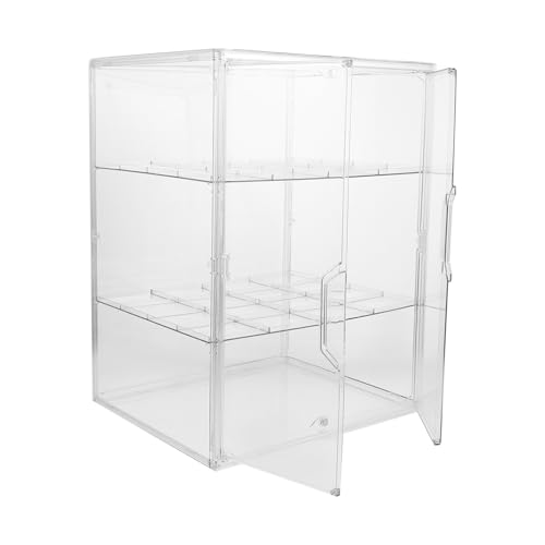 Armoire de rangement bébé transparente avec séparateur amovible 4 niveaux