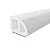 White Rubber Flexible 39Inches Flexible Quarter Round Flooring Molding Suitable for Curved Base Mold Applications, Wrapping Around Columns and Curved Starting Steps.