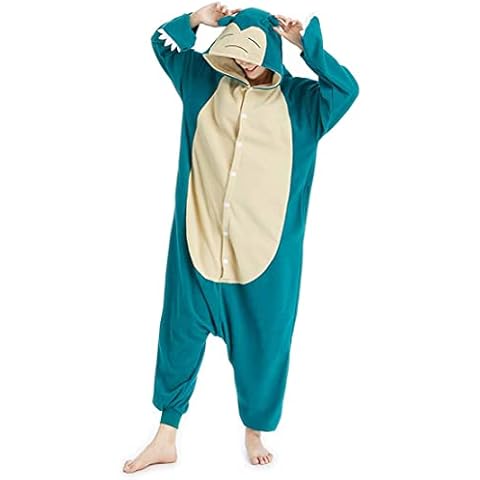 SMITHROAD Disfraz de una Pieza para Adultos, Pijama de Onesie, Azul, XL Cover
