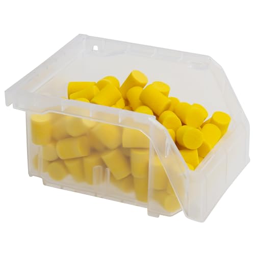 Image of ReadySpace Plastic Containers for Organizing and Storage Bins for Drawers, Desks, Office Organization, and Garage, Stackable Bins, Extra-Small (3 inch x 5 inch x 4 inch), 12-Pack, Clear