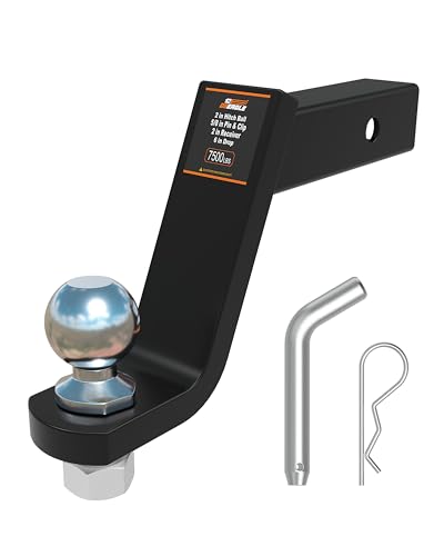 DEEAGLE 2 in Ball Hitch with Pin and 6" drop