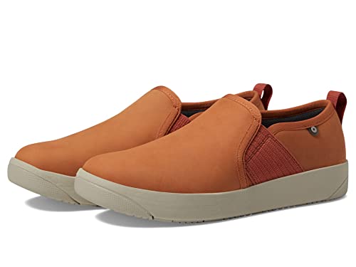 BOGS Kicker Slip-On Elastic Leather Burnt Orange 10 B (M)