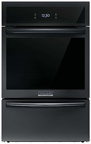 Image of Frigidaire Gallery 24 in. Single Gas Built-in Wall Oven with Air Fry Self-Cleaning in Black GCWG2438AB