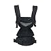 Ergobaby 360 All-Position Baby Carrier with Lumbar Support (12-45 Pounds), Onyx Black, Cool Air Mesh 1 Count (Pack of 1)