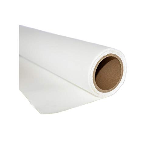 Stonehenge 100% Cotton Medium Weight Roll, White, 50" x 10 yards, 250gsm for Dry Media