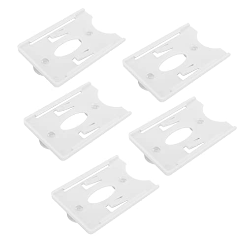 Dioche 5 Pcs IC Card Holder Windshield Card Display Sleeve for Community Personnel Vehicle Management (with Suction Cup), Wholesale Business