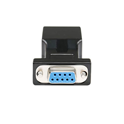 Image of DTECH RS232 DB9 to RJ45 Serial Adapter DB-9 Female /Male to RJ-45 Female Ethernet Converter (2 Pack)