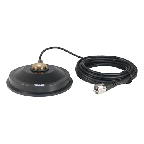 Tram 1265R NMO 5-in. Magnet with Soft Rubber Boot, 17 Ft. Cable, PL-259