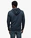Superdry Men's Essential Logo Pullover Hoodie, Stormy Weather Blue, M