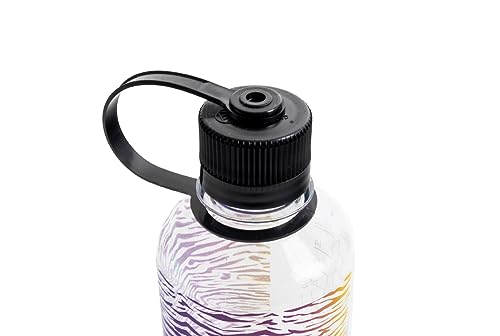 Image of Nalgene 16 oz Narrow Mouth Water Bottle, Rainbow Zebra