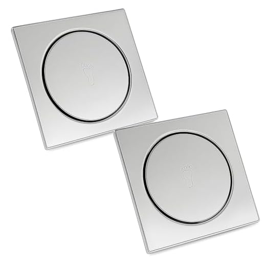 Ralos Click Inteligente Kit 2 Pop Up Aço Inox Banheiros Lavabos Casa 10x10 Click