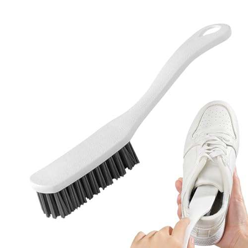 Cepillo para Limpiar Zapatos - Cepillo Eficaz para Limpiar Zapatillas Deportivas - Multiusos Portátil con Mango Largo para Mantenimiento De Calzado En Casa Y Viajes