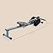 HOMCOM Compact Rowing Machine with 12 Levels of Resistance and LCD Monitor, Cardio Rower for Home Gym Full Workout Training, 100KG Capacity