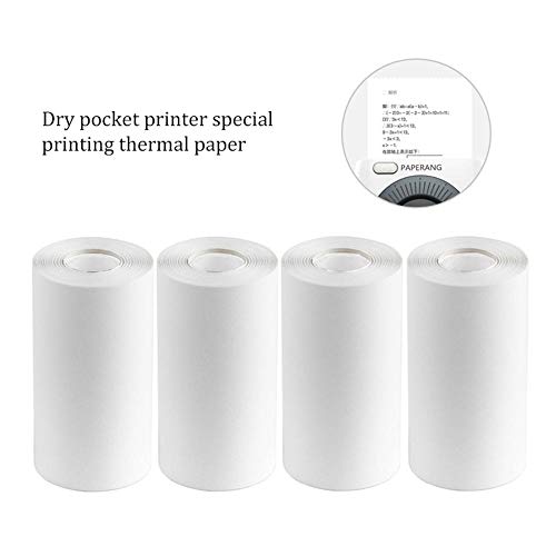 Vuffuw Impresora Fotográfica Mini, Impresora térmica Etiqueta de Imagen Impresora de Recibos de Papel, instantánea, inalámbrica y portátil, con Cable USB para Android iOS Smartphone Windows