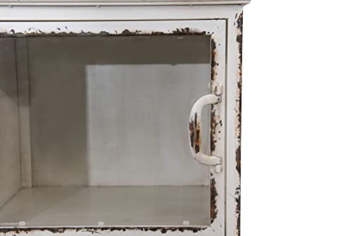 Creative Co-Op Metal 3 Drawers Cabinet, White #TOP4