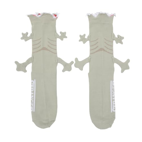 Bioworld Stranger Things Demogorgon Adult Gray Novelty Crew Socks4