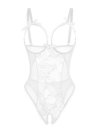 Image of Avidlove Women One Piece Lingerie Sexy Lace Babydoll Mini Bodysuit