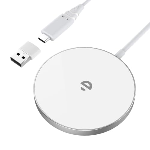 RoRoSkin Caricatore Wireless,15W Caricabatterie Mag Safe,Caricatore Wireless Magnetico,Caricatore senza fili compatibile con Phone 16/15/15 Pro/15 Pro Max/14/13/12