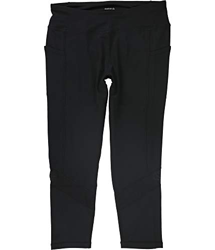 Reebok Womens Aspire Skinny Capri Compression Athletic Pants, Black, Medium #TOP3