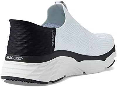Skechers Women's Hands Free Slip-Ins Max Cushioning Elite-Smooth Transition Sneaker, White/Black, 8.5 | Image 4