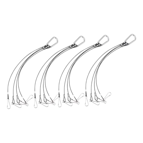 TOYANDONA 4pièces Kits De Suspension à Corde Cordon De Suspension Acier Inoxydable Supports Pour Paniers Suspendus Lampe Aquarium