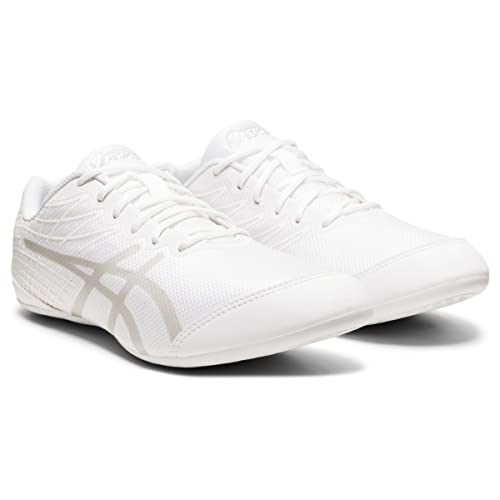 Asics Women's Ultralyte Cheer 2 Cheerleading Shoes, 9.5, White/Silver #TOP1