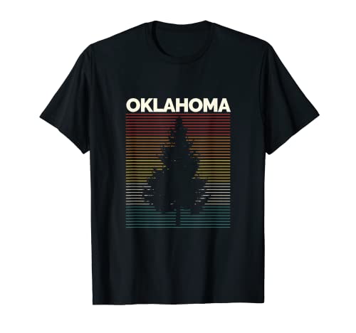 Oklahoma Vintage All'aperto Sunset Souvenir Maglietta
