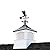 30" Square Coventry Vinyl Cupola with Black Aluminum roof and Black Aluminum Eagle Weathervane by Good Directions