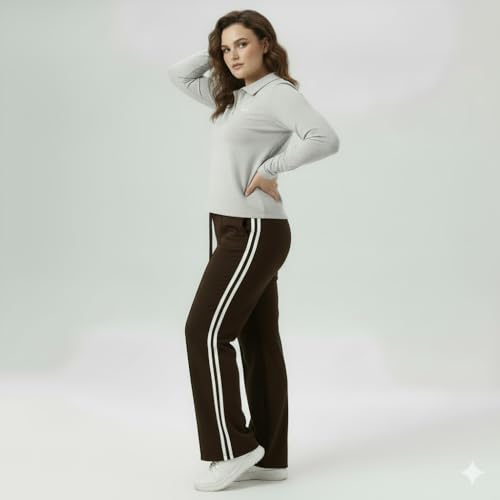 Image of DIAZ Women's Top & Jogger Set | Stylish Co-Ord Set for Women |Top & High Waist Jogger Pants Set for Ladies | Stretchable Cotton Gym Wear, Activewear & Loungewear Tracksuit|women top jogger set