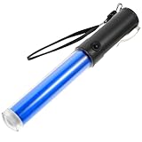 OSALADI LED-Flash-Stick nachtlich nachttischr leuchtstab Nachtveranstaltungen unforgettable leuchtende Armbänder Leuchtstäbe Solar- glühen Feiertagsjubelstab Urlaub Verkehrsstab Abs Blue