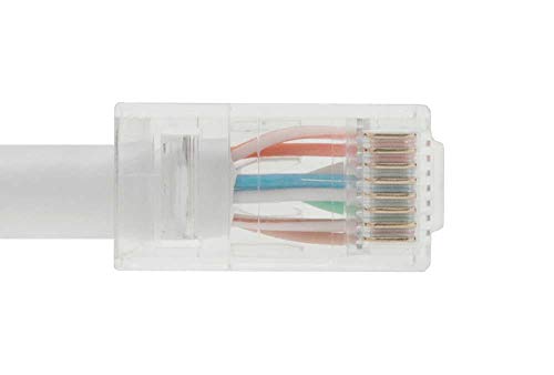 Cable de Red Ethernet Cat 5E 6ft UTP Blanco miniatura 3
