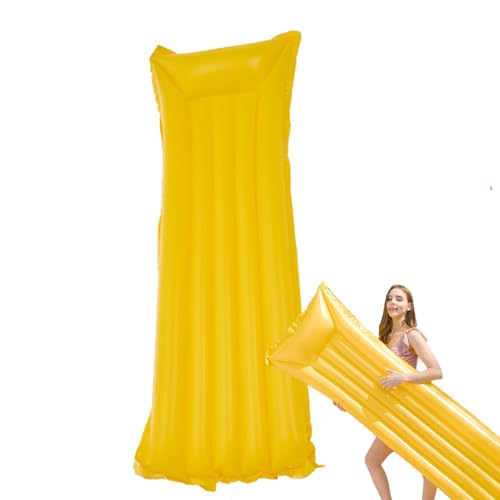 Chaise longue gonflable pour piscine lit flottant en PVC épais de 175 x 45 cm pliable