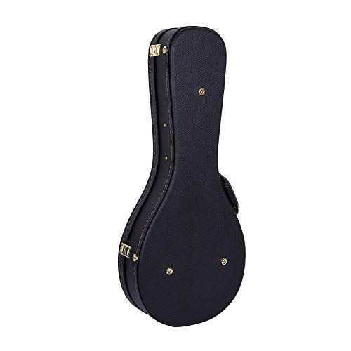 Image of Crossrock Deluxe Wood Hard Case for A-style Mandolin, Black(CRW600MABK)