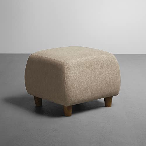 Image of Sleepyhead Yolo Designed by Duroflex - 4 Seater Sofa LHS Sectional + Ottoman |Premium Fabric, Plush 3-Layer Cushioning |Modern Buttonless Tufted & Anti-Sag Comfort |3 Years Warranty - Coco Brown