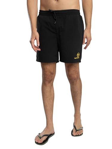 Sergio Tacchini Men's Cordosa Swim Shorts, Black