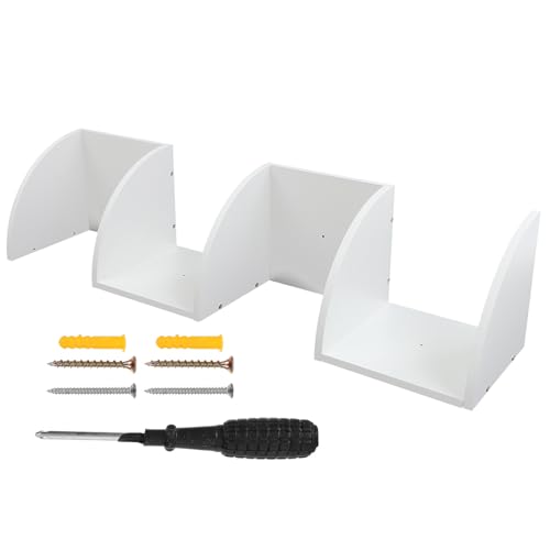 Étagère murale en bois blanc solution gain de place petits espaces