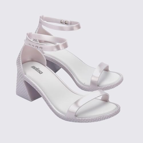 Melissa Lux Heel Prata Branco Metalizado 35745-38