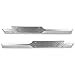 HECASA Rocker Panel Set Compatible with 1994-2013 EZGO TXT Golf Cart Full Diamond Plate Left + Right Silvery Aluminium