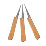 SEWACC 3stücke Fettling Messer Mit Holzgriff Vielseitige Töpferwerkzeuge Aus Edelstahl Für Töpfer Tonmodellierung Schnelles Keramik-skulptur Wachs-schnitzwerkzeug Für Kunststudios Und DIY