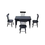 table et chaise haute cuisine ikea Matériau respectueux de l'environnement : Fabriquée en bois, cette mini table à manger pour maison de poupée, accessoires de maison de poupée, meubles de maison de poupée est non toxique et sans danger pour les enfants, garantissant du plaisir pendant les jeux.