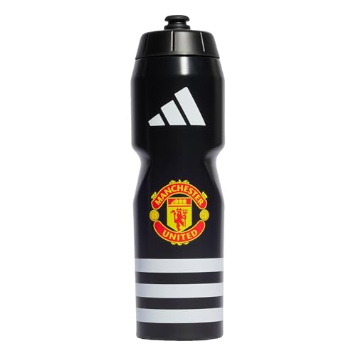 Image of adidas Unisex Mufc - Manchester United Bottle Bottle, black/white, One Size