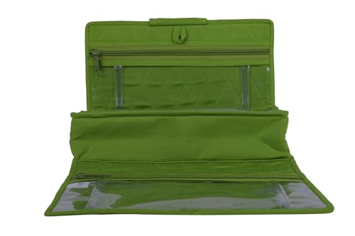 Image of Craft Folding Kit - Portable Soft Storage - Crafts, Sewing, & Quilting Organizer Green