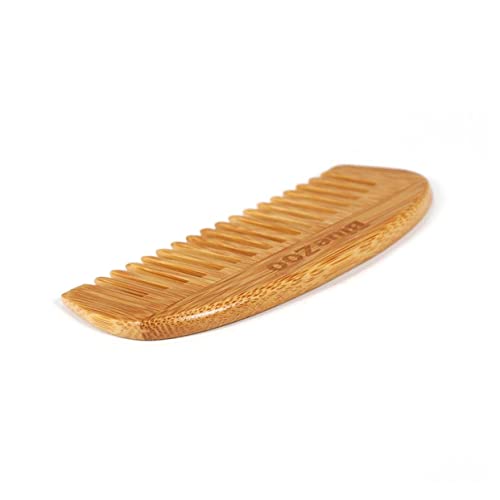 minkissy Peine De Bambú Peine De Media Peine Antiestático De Madera