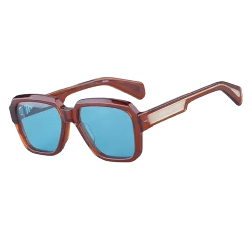 Lunettes de soleil en acétate avec monture rétro de qualité supérieure